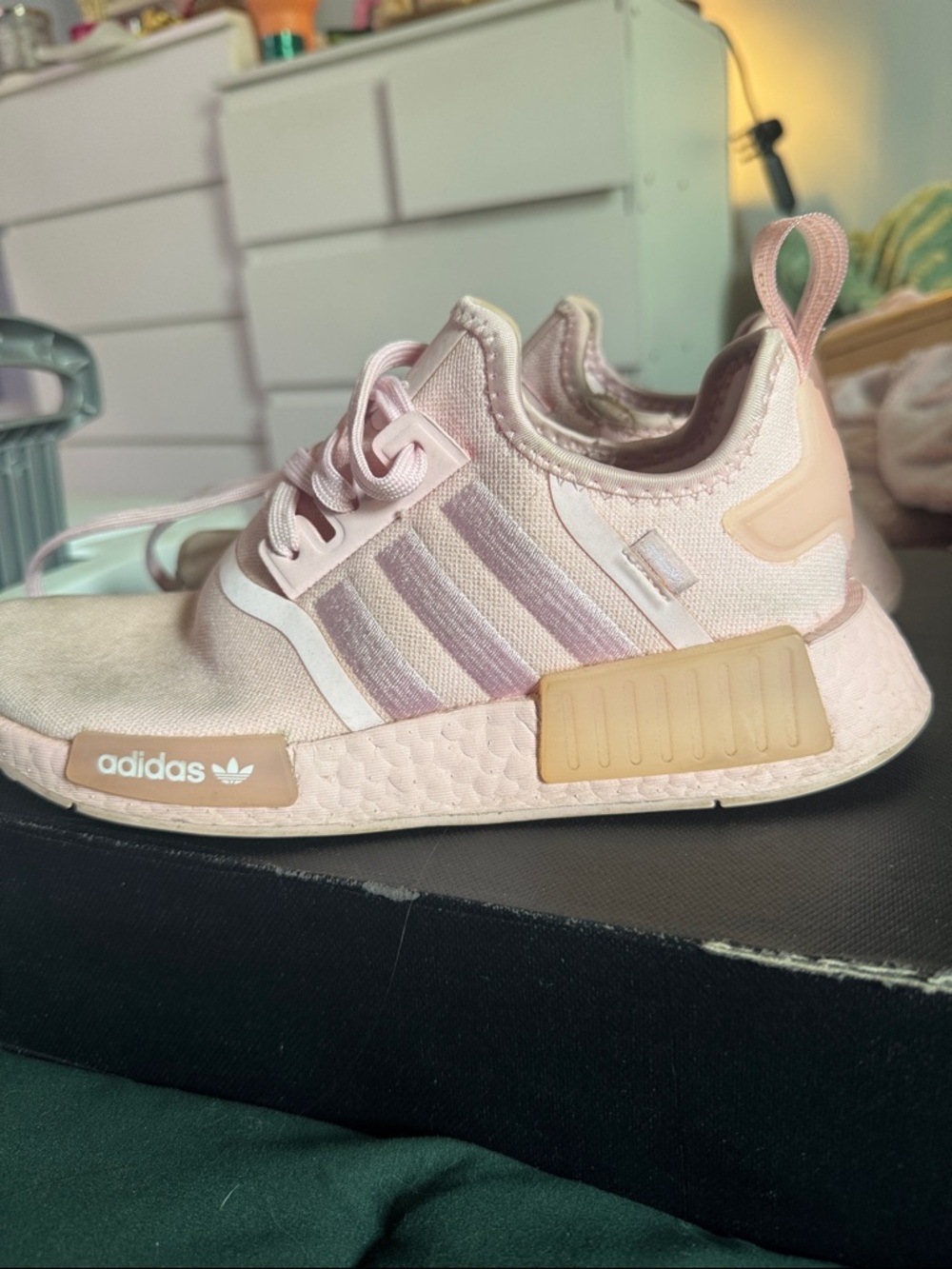 Adidas Women’s Pink Mesh Athletic Sneakers